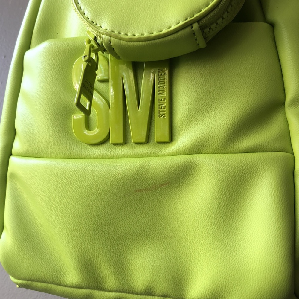 Steve Madden citrine bright yellow green backpack